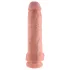 King Cock 11 - dildo s testisima i vakuumskom bazom - 28cm - natur