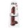 King Cock 11 - veliki dildo s testisima i vakuumskom bazom (28 cm) - smeđi