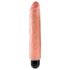 King Cock 10 Stiffy - vodootporan, realističan vibrator (25 cm) - prirodna boja