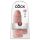 King Cock 9 Debeljuco - dildo s testisima i vakumskom bazom (23 cm) - prirodna boja