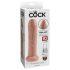 King Cock 7 - realističan dildo (18 cm) - prirodna boja