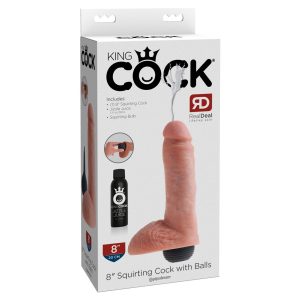 King Cock 8 - realističan špricajući dildo (20 cm) - prirodan