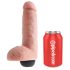 Kraljevski Cock 8 - realistični dildo s prskanjem (20cm) - prirodan