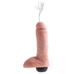   King Cock 8 - realističan špricajući dildo (20 cm) - prirodan