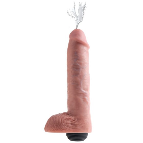 King Cock 11 - realistični špricajući dildo (28 cm) - prirodan