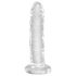 King Cock Clear 6 - dildo s vakumskom bazom (15cm)
