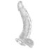 King Cock Clear 7,5 - dildo s testisima i vakuumskom bazom (19 cm)