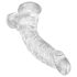 King Cock Clear 7,5 - dildo s testisima i vakuumskom bazom (19 cm)