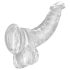 King Cock Clear 7,5 - dildo s testisima i vakuumskom bazom (19 cm)