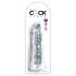 King Cock Clear 8 - veliki dildo s vakumskim drškom (20 cm)