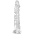 King Cock Clear 8 - dildo s vakuumskom bazom - veliki - 20 cm