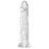 King Cock Clear 8 - dildo s vakuumskom bazom - veliki - 20 cm