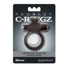   Pipedream Fantasy C-Ringz - Vibracijski prsten za penis (crni)