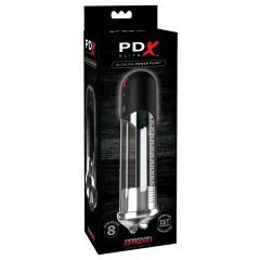PDX Blowjob - automatska pumpa penisa s usnama (crna)