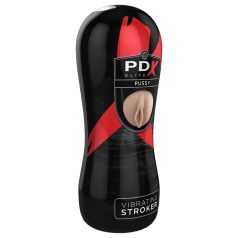   PDX Pussy Vibrating Stroker - Vibrirajuća umjetna vagina (prirodna)