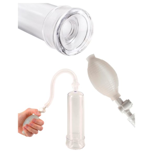 Pump Worx - penis pumpa za početnike - prozirna