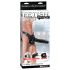 Fetish Strap-On 12 - remen, šuplji dildo (crni)