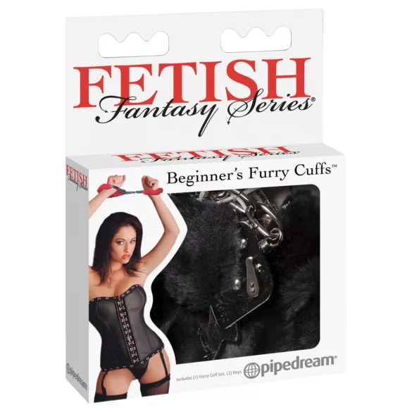 Fetish Fantasy - plišane lisice (crne)