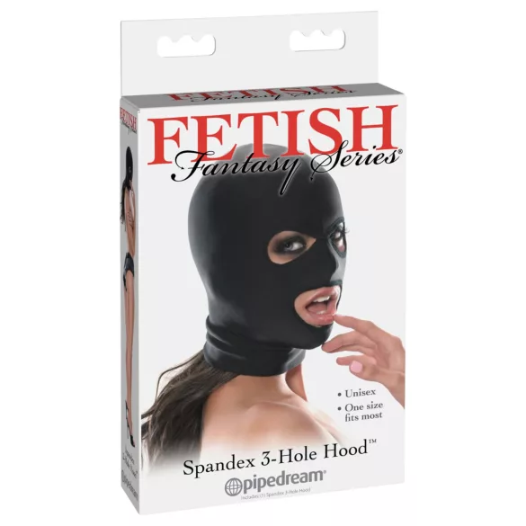 Fetish Fantasy - maska za oralni seks - crna