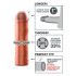 X-TENSION Perfect 1 - realistični penis rukav (17,7 cm) - prirodna boja