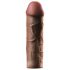 X-TENSION Mega 2 - realistični penis produžetak (20,3cm) - tamna prirodna boja
