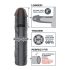X-TENSION Mega 3 - realistični crni penis rukav (22,8cm)