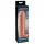 Pipedream X-TENSION Perfect 2 - produžetak za penis s prstenom za testise (19 cm, natur)