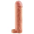 Pipedream X-TENSION Perfect 2 - produžetak za penis s prstenom za testise (19 cm, natur)