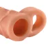 Pipedream X-TENSION Perfect 2 - produžetak za penis s prstenom za testise (19 cm, natur)