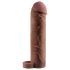 X-TENSION Perfect 2 - prstenasta navlaka za penis (19 cm) - tamna prirodna boja
