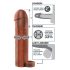 X-TENSION Perfect 2 - prstenasta navlaka za penis (19 cm) - tamna prirodna boja