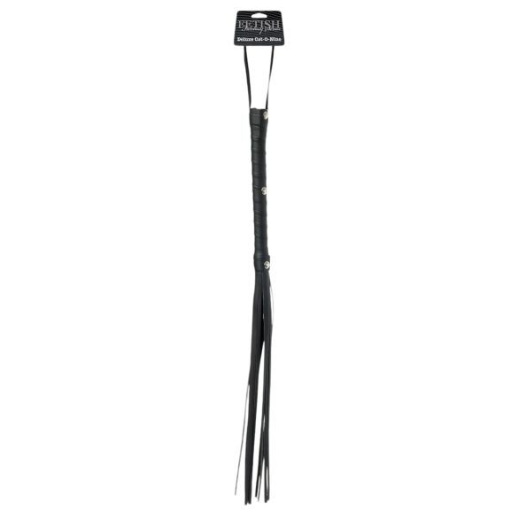 Fetish Fantasy Deluxe Cat-O-Nine - bič (65 cm) - crni