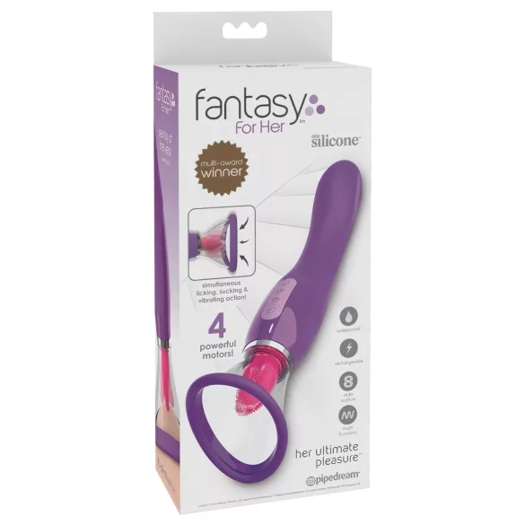 Pipedream - Fantasy - bežični, 3u1 vibrator za lizanje (ljubičasti)