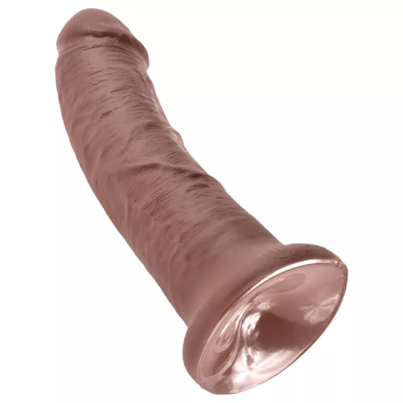 King Cock - dildo 20 cm - realistični - smeđa