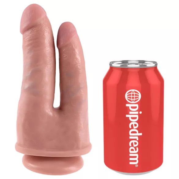 King Cock Double Penetrator - realističan dvostruki dildo - natur
