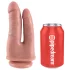 King Cock Double Penetrator - realističan dvostruki dildo - natur