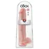 King Cock 15 - dildo s testisima i vakuum bazom - 38 cm - prirodna boja