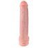 King Cock 15 - dildo s testisima i vakumskim postoljem (38 cm) - prirodni
