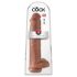 Kralj Cock 15 - divovski dildo (38 cm) - tamno prirodna boja