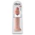 King Cock 14 - veliki dildo s vakufiksom (36cm) - prirodan