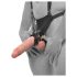 King Cock Strap-on 10 - šuplji remenski dildo 25 cm