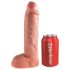 King Cock Strap-on 10 - šuplji remenski dildo 25 cm