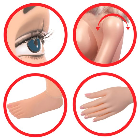 Pipedream Hannah Harper - lutka na napuhavanje za seks - realističan 3D lice