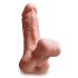 PDX Reach Around - 2u1 umjetna stražnjica i penis rukav (naturalan)