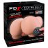 PDX Elite Milk Me Silly - vibrirajući torzo masturbator (prirodan)