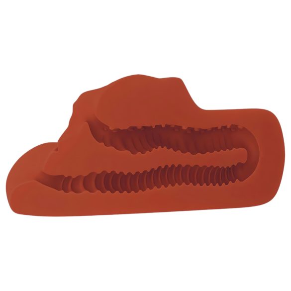 PDX Double Stroker - 2in1 realistično smeđe masturbator