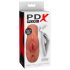PDX Double Stroker - 2u1 realistični masturbator (tamna boja kože)