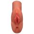PDX Double Stroker - 2u1 realistični masturbator (tamna boja kože)
