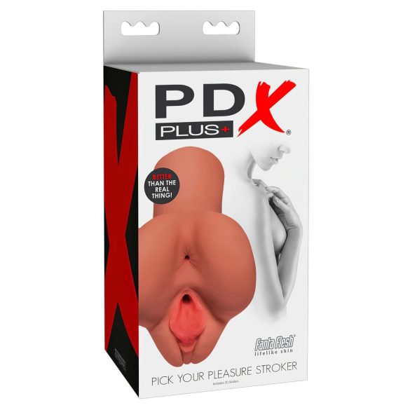 PDX Izaberi Užitak - 2u1 vaginalni i analni masturbator (prirodni)