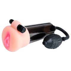   Pipedream Travel Trio - vibrirajuća pumpa za penis (crna-prirodna)